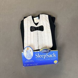 Halo SleepSack Black and White Tuxedo Wearable Blanket-Size Small (10-18 lb) NEW